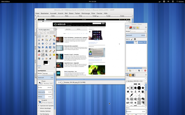 ...und wie gewohnt mit mehreren Fenstern